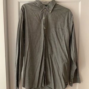 Casual long sleeve black white shirt
